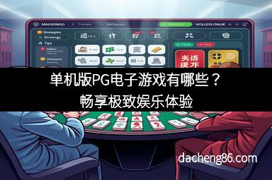 单机版PG电子游戏有哪些？畅享极致娱乐体验