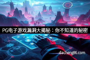 PG电子游戏漏洞大揭秘：你不知道的秘密